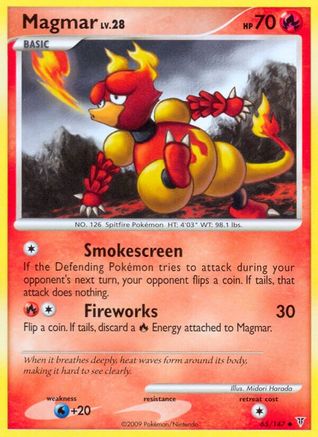 Magmar  - Reverse Holofoil Supreme Victors - Uncommon