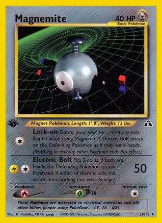 Magnemite (26)  - Unlimited Neo Discovery - Rare