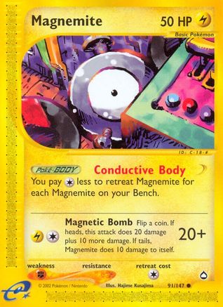 Magnemite (91) 091  Aquapolis - Common