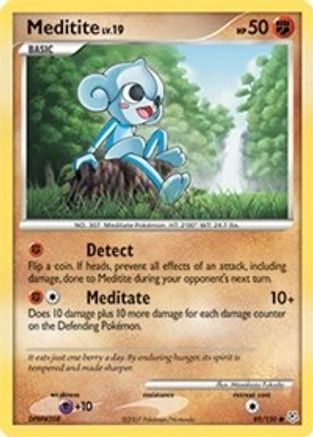 Meditite  - Reverse Holofoil Diamond and Pearl - Common