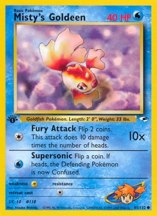 Misty's Goldeen (85) 085  - Unlimited Gym Heroes - Common