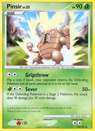 Pinsir  - Reverse Holofoil Supreme Victors - Uncommon