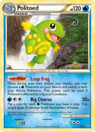 Politoed  - Reverse Holofoil Unleashed - Holo Rare
