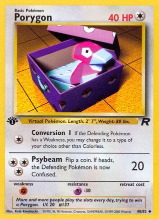 Porygon 048  - Unlimited Team Rocket - Uncommon