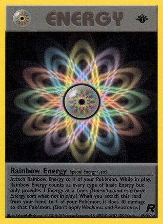 Rainbow Energy (80) 080  - Unlimited Team Rocket - Rare