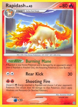 Rapidash  Stormfront - Rare