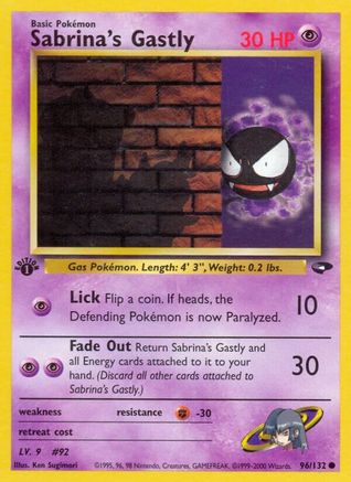 Sabrina's Gastly (96) 096  - Unlimited Gym Challenge - Common