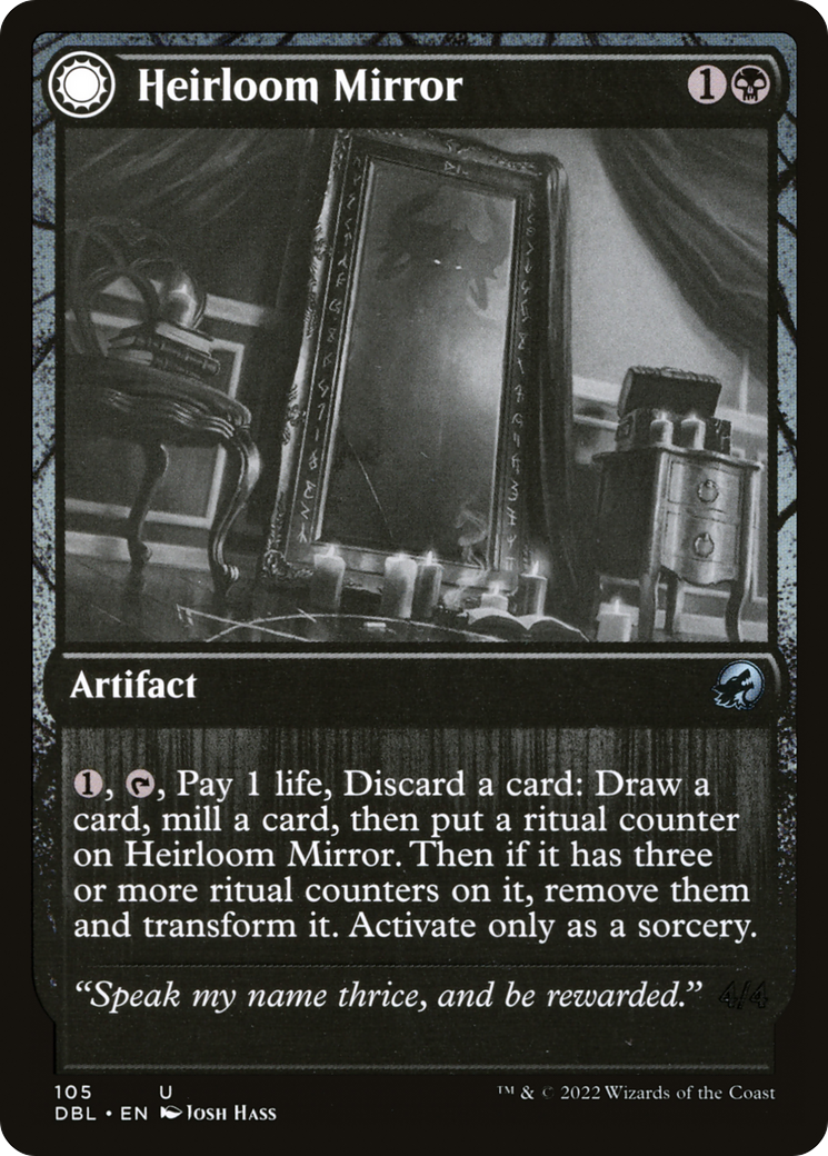 Heirloom Mirror (DBL-105) - Innistrad: Double Feature: (Double Faced Transform) Foil