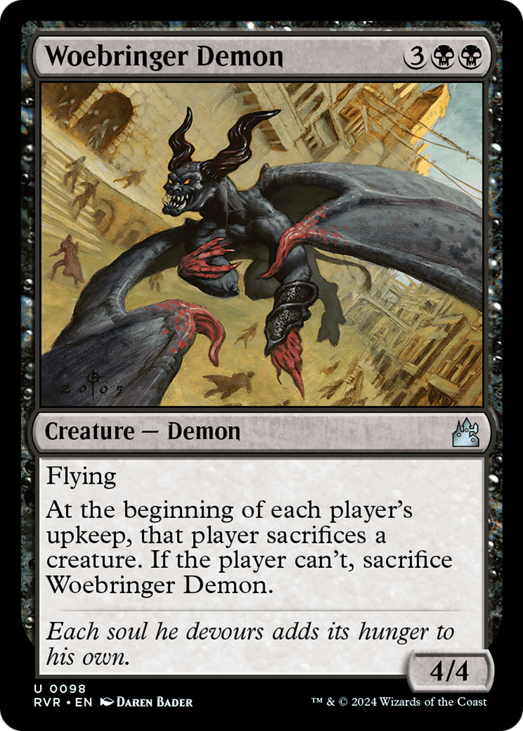 Woebringer Demon (RVR-098) - Ravnica Remastered
