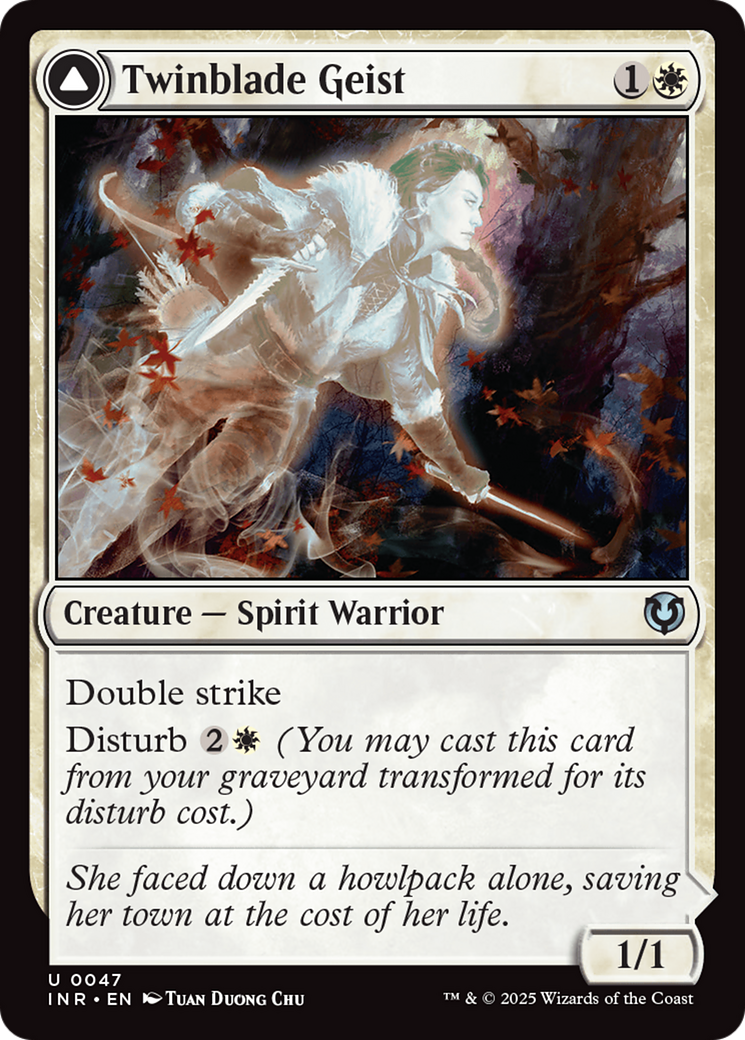 Twinblade Geist (INR-047) - Innistrad Remastered: (enchantment)
