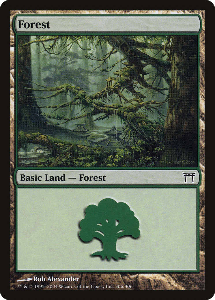 Forest (CHK-306) - Champions of Kamigawa Foil