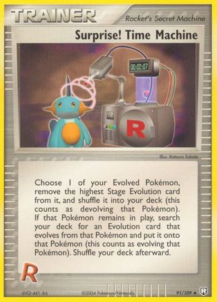 Surprise! Time Machine 091  - Reverse Holofoil Team Rocket Returns - Uncommon