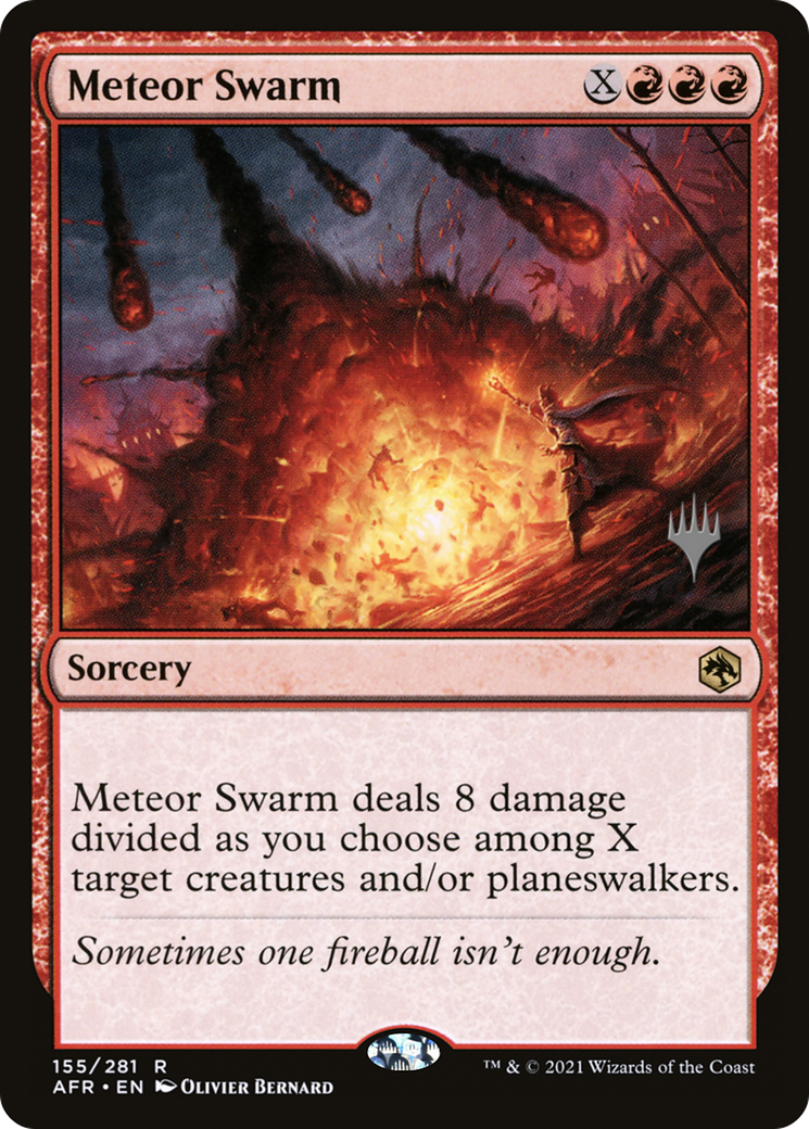 Meteor Swarm (PPAFR-155) - Adventures in the Forgotten Realms Promos