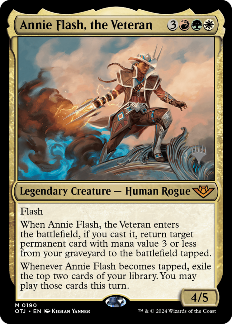 Annie Flash, the Veteran (PPOTJ-190P) - Outlaws of Thunder Junction Promos