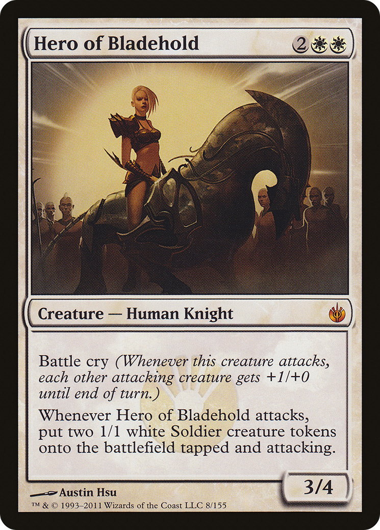 Hero of Bladehold (MBS-008) - Mirrodin Besieged Foil