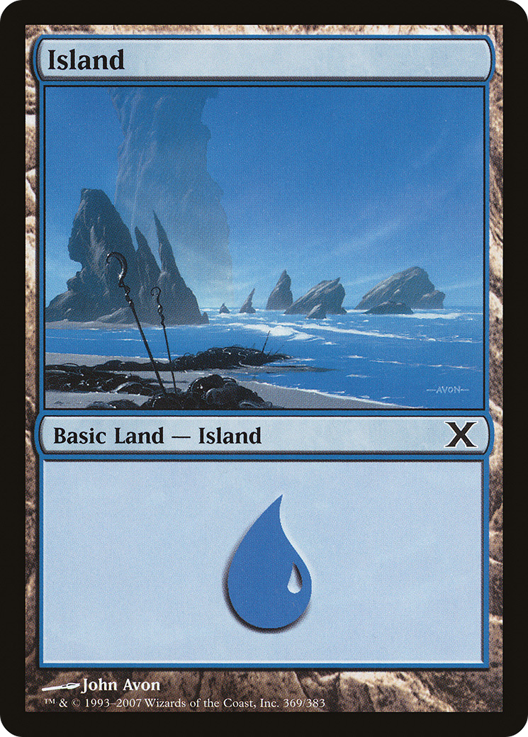 Island (10E-369) - Tenth Edition Foil