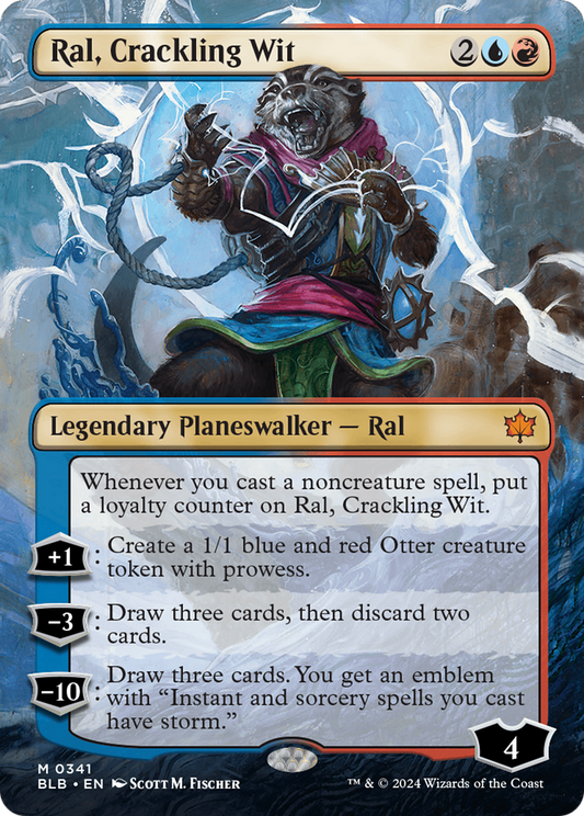 Ral, Crackling Wit (BLB-341) - Bloomburrow (Borderless)