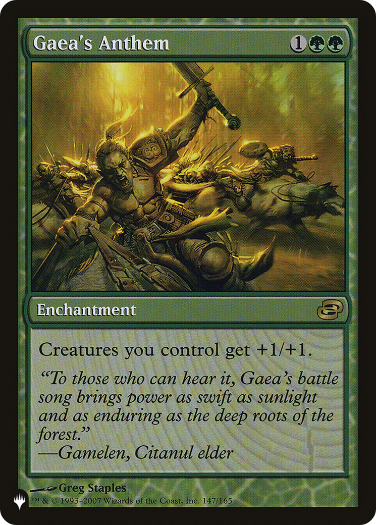 Gaea's Anthem (PLC) (LIST-147/165) - The List: (colorshifted)