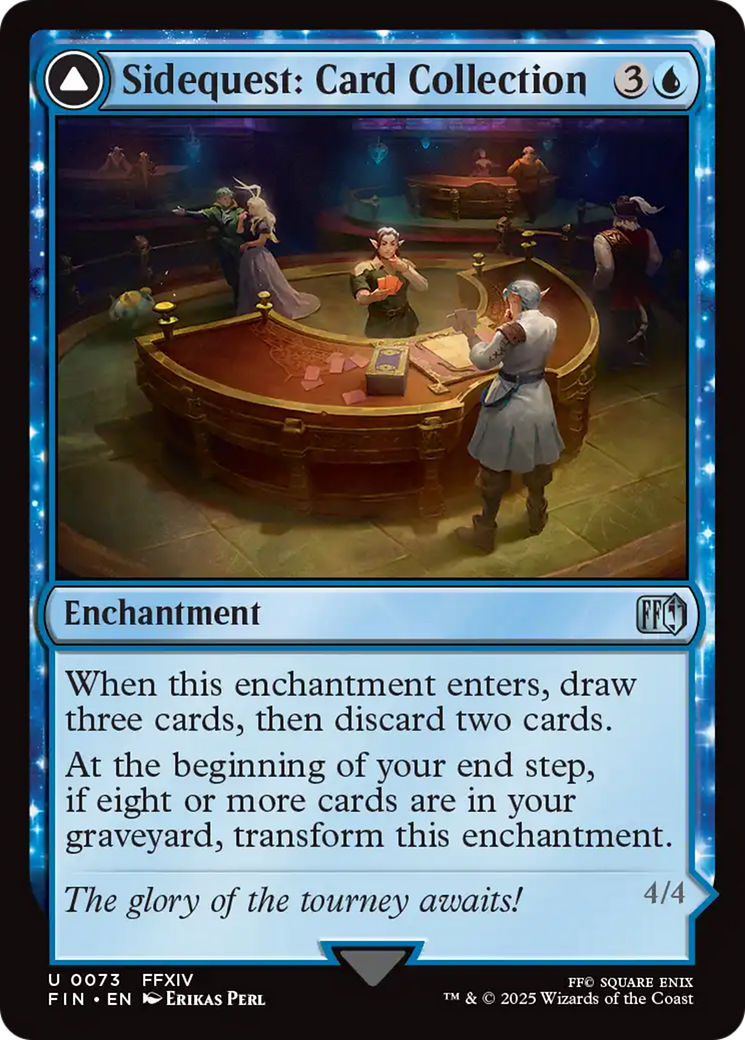 Sidequest: Card Collection // Magicked Card (FIN-073) - FINAL FANTASY: (enchantment) Foil