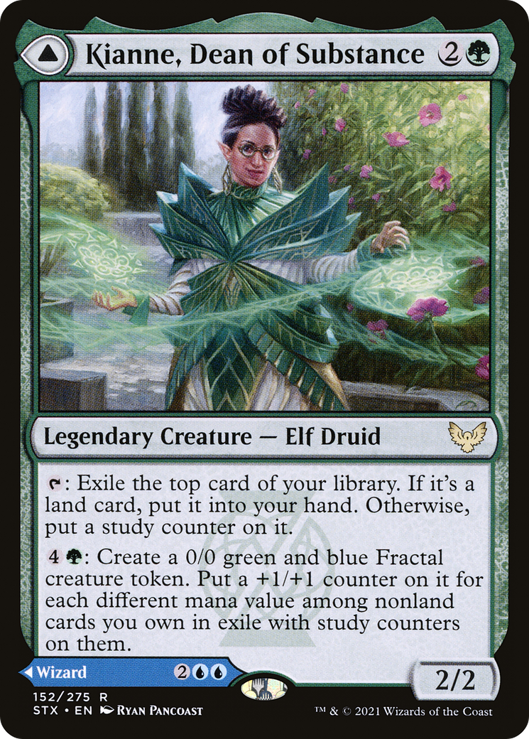 Kianne, Dean of Substance // Imbraham, Dean of Theory (STX-152) - Strixhaven: School of Mages Foil