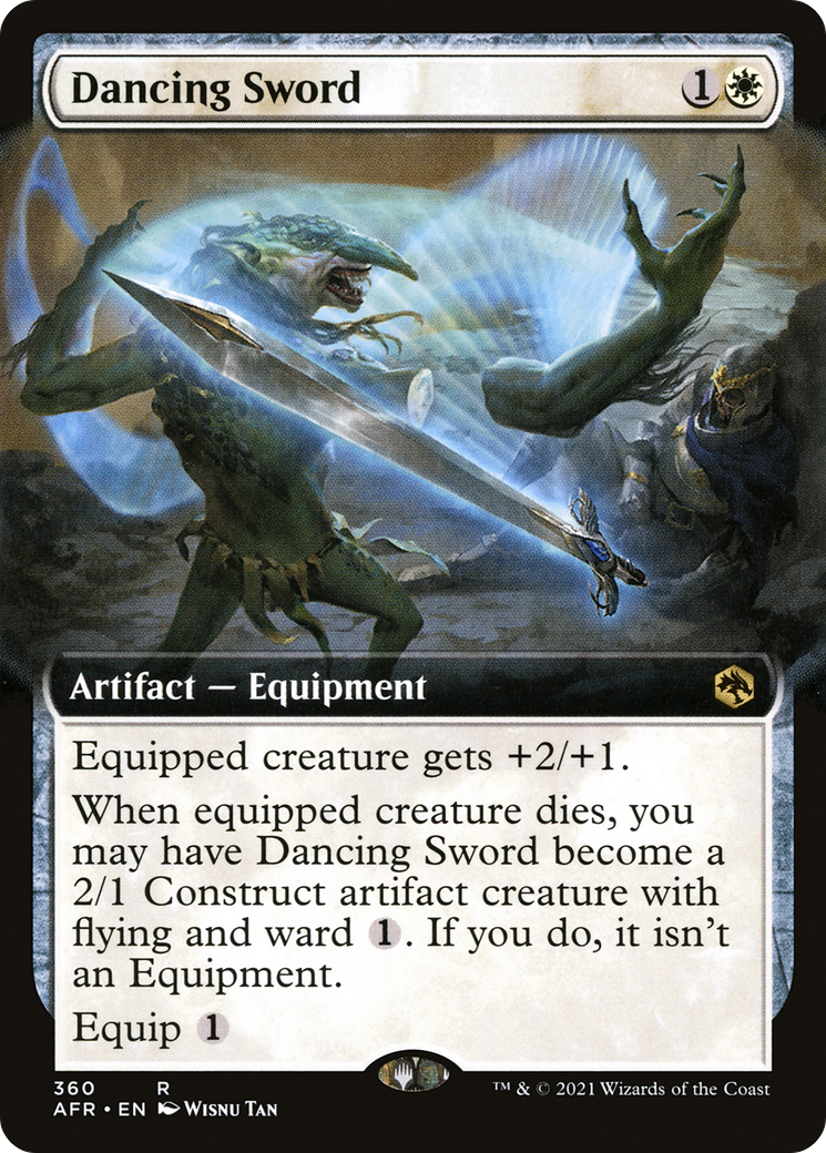 Dancing Sword (AFR-360) - Adventures in the Forgotten Realms: (Extended Art) Foil