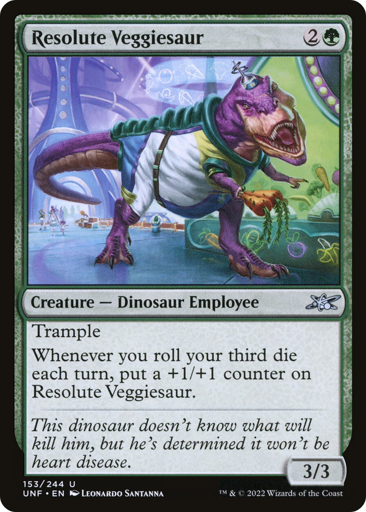 Resolute Veggiesaur (UNF-153) - Unfinity Foil