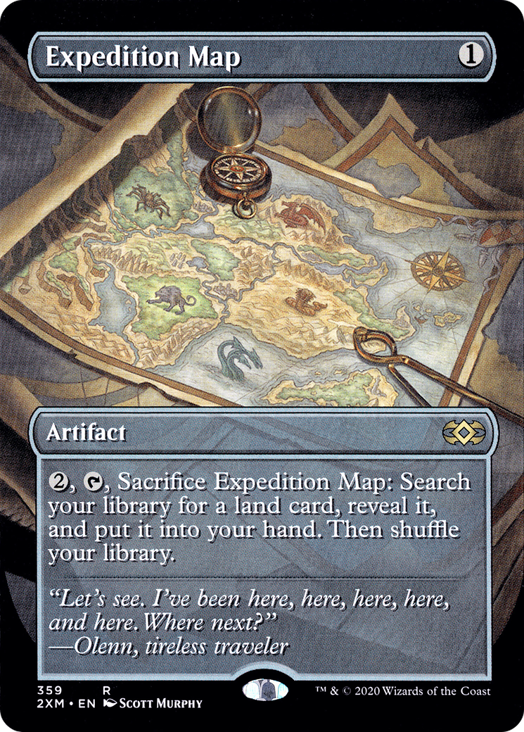 Expedition Map (Borderless) (2XM-359) - Double Masters (Borderless)