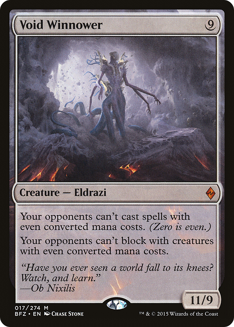 Void Winnower (BFZ-017) - Battle for Zendikar