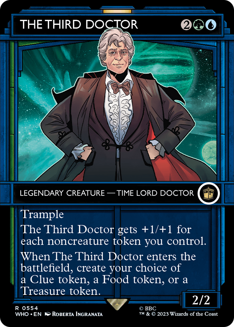 The Third Doctor (WHO-554) - Doctor Who: (Showcase) (Borderless)