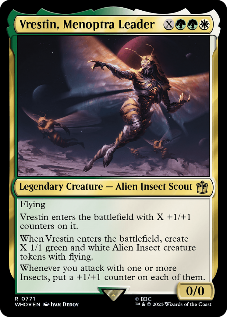 Vrestin, Menoptra Leader (WHO-771) - Doctor Who Foil
