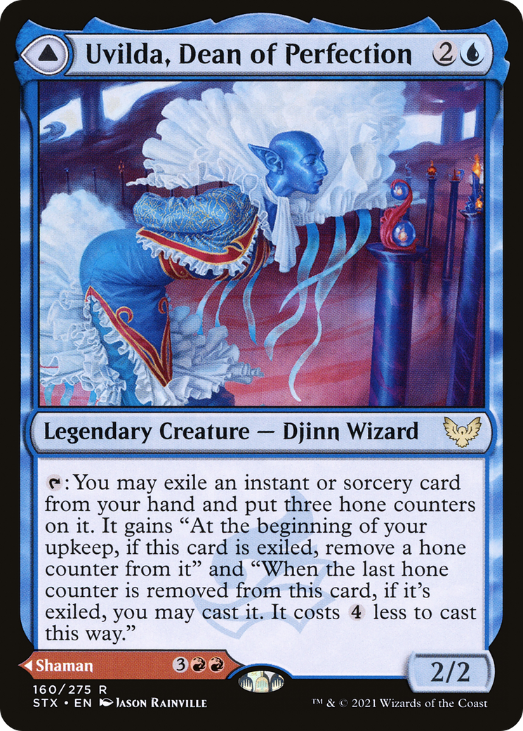 Uvilda, Dean of Perfection // Nassari, Dean of Expression (STX-160) - Strixhaven: School of Mages Foil