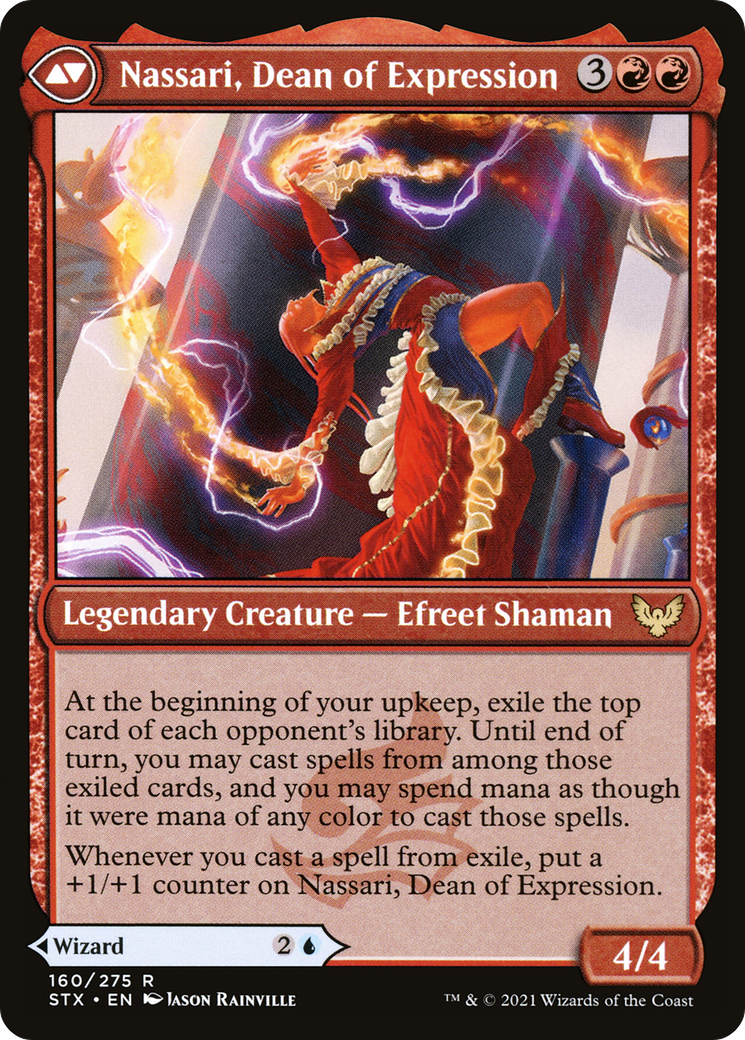 Uvilda, Dean of Perfection // Nassari, Dean of Expression (STX-160) - Strixhaven: School of Mages Foil