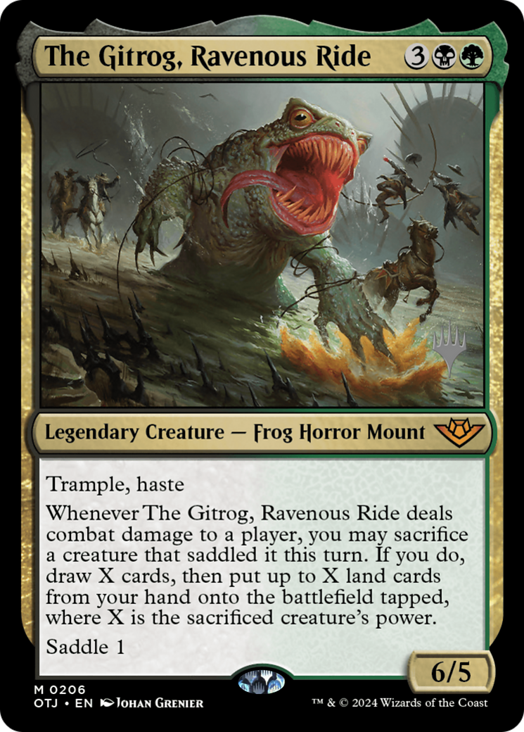 The Gitrog, Ravenous Ride (PPOTJ-206) - Outlaws of Thunder Junction Promos Foil