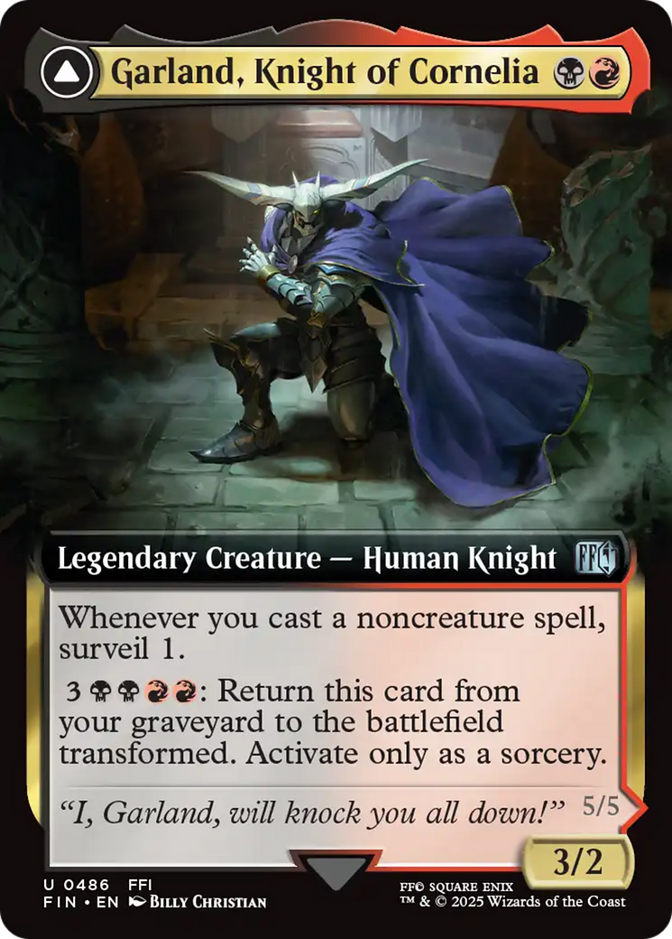 Garland, Knight of Cornelia (Extended Art) (FIN-486) - FINAL FANTASY: (Extended Art)
