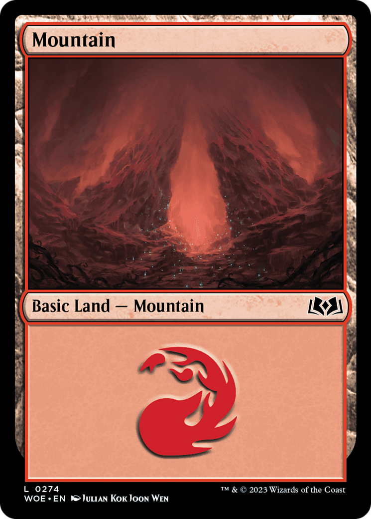 Mountain (WOE-274) - Wilds of Eldraine Foil