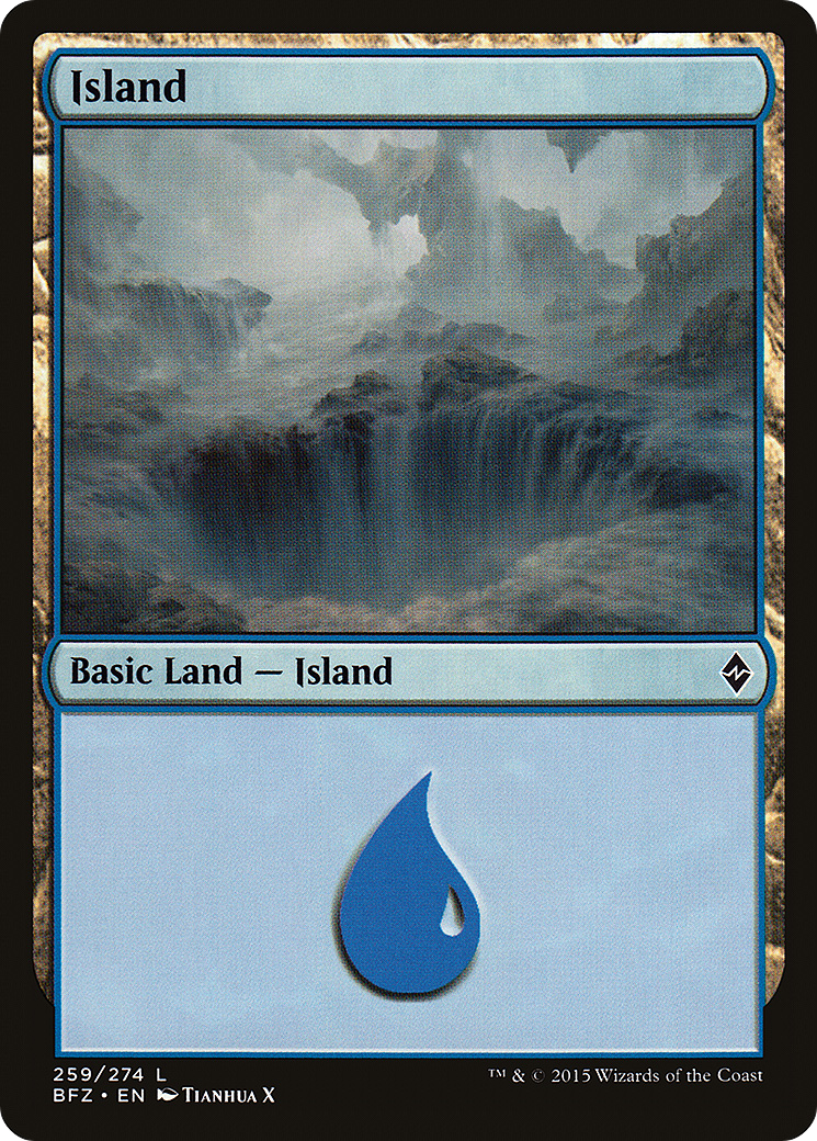 Island (259) (BFZ-259) - Battle for Zendikar