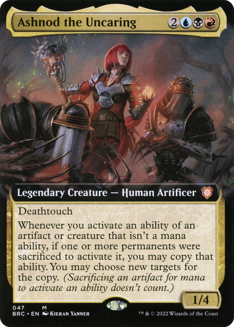 Ashnod the Uncaring (BRC-047) - The Brothers' War Commander: (Extended Art) Foil