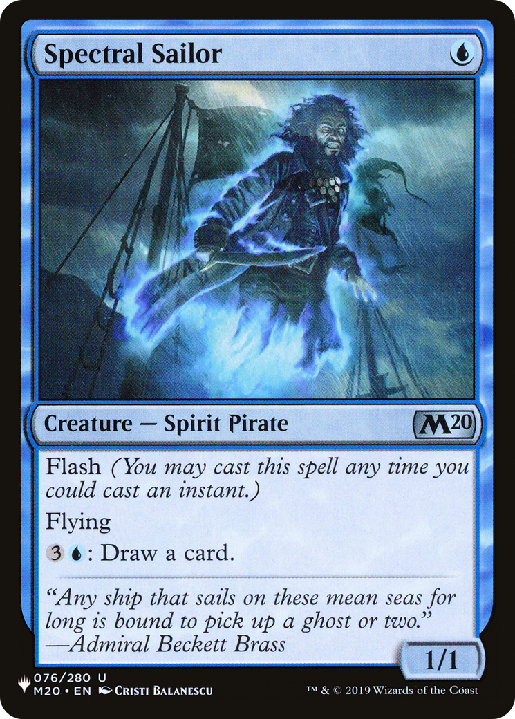 Spectral Sailor (LIST-076/280) - The List