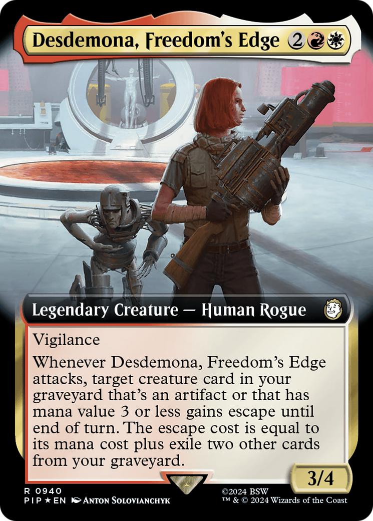 Desdemona, Freedom's Edge (Extended Art) (Surge Foil) (PIP-940) - Fallout: (Extended Art) Foil