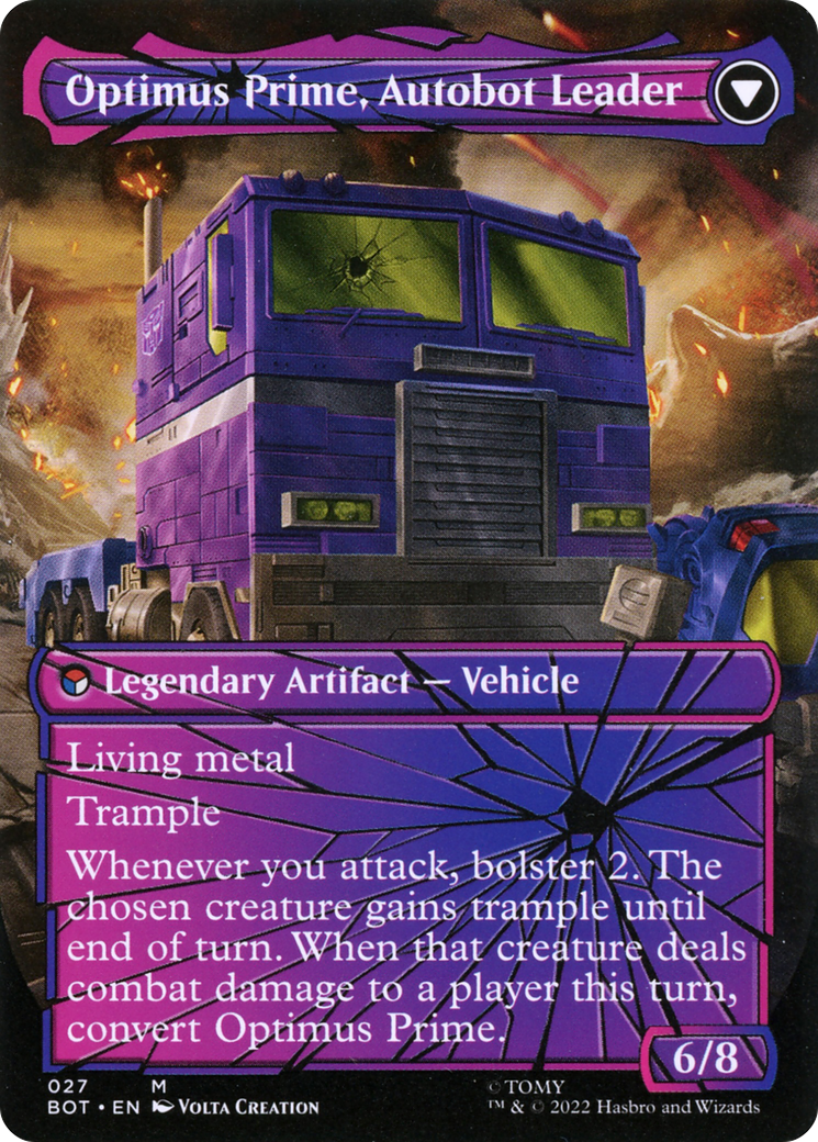 Optimus Prime, Hero (Shattered Glass) (BOT-027) - Transformers: (shatteredglass, convertdfc) (Borderless)
