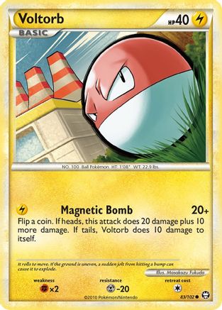 Voltorb  - Reverse Holofoil Triumphant - Common