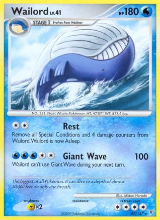 Wailord  Supreme Victors - Rare