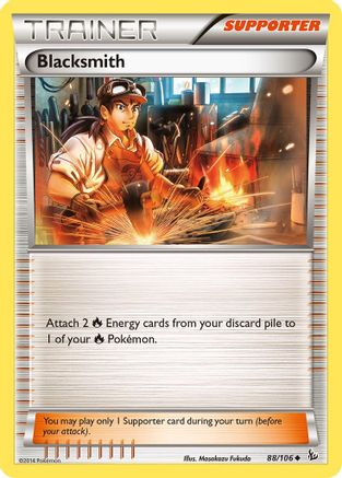 Blacksmith 088  XY  Flashfire - Uncommon