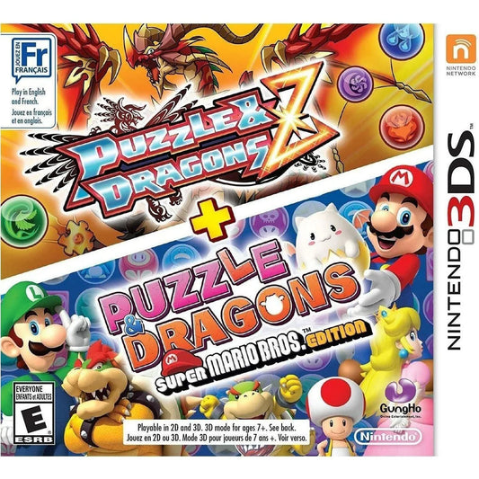 Puzzles & Dragons Z & Puzzles & Dragons: Super Mario Bros. Edition - Nintendo 3DS