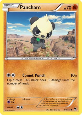 Pancham (60) 060  XY  Furious Fists - Common