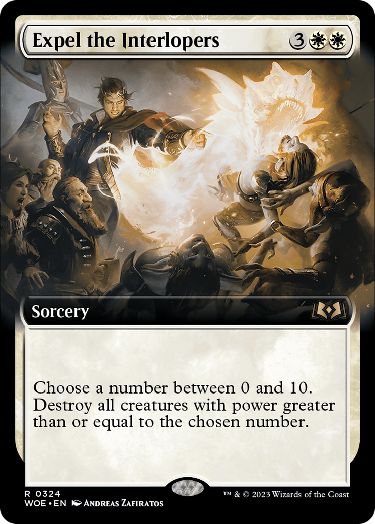 Expel the Interlopers (WOE-324) - Wilds of Eldraine: (Extended Art) Foil