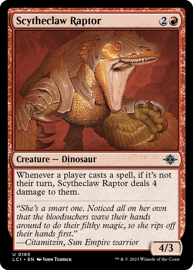 Scytheclaw Raptor (LCI-165) - The Lost Caverns of Ixalan Foil