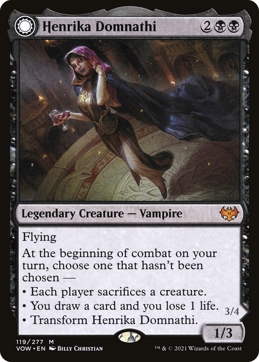 Henrika Domnathi // Henrika, Infernal Seer (VOW-119) - Innistrad: Crimson Vow: (Double Faced Transform)