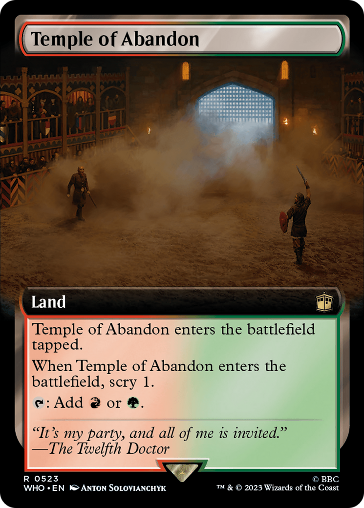 Temple of Abandon (WHO-523) - Doctor Who: (Extended Art) Foil