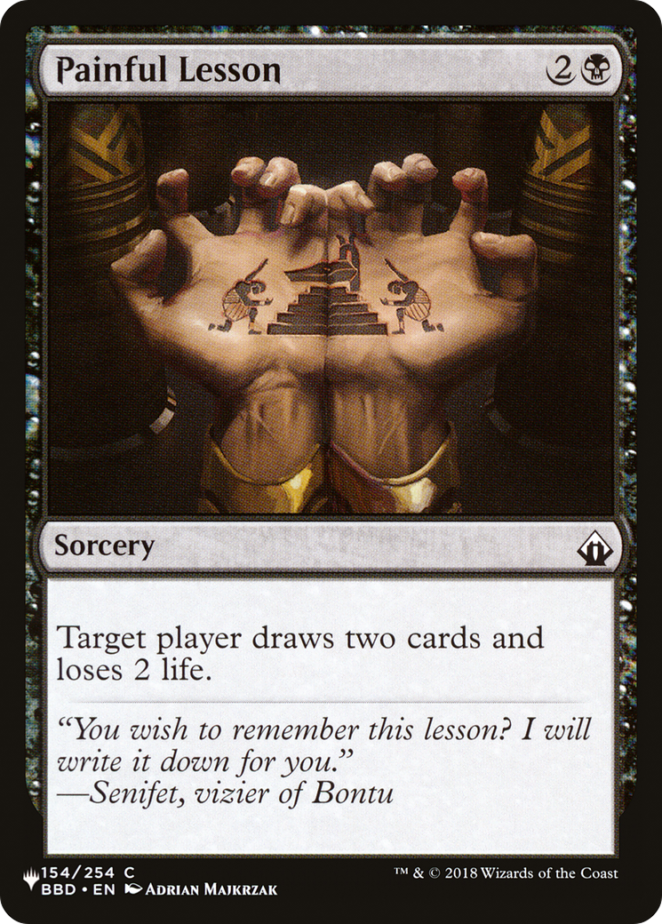 Painful Lesson (BBD) (LIST-154/254) - The List